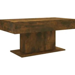 vidaXL Soffbord rökfärgad ek 96x50x45 cm konstruerat trä