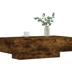 vidaXL Soffbord rökfärgad ek 100x49,5x31 cm konstruerat trä