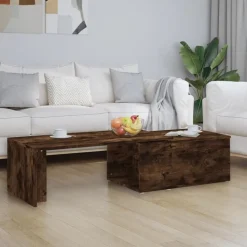 vidaXL Soffbord rökfärgad ek 150x50x35 cm konstruerat trä