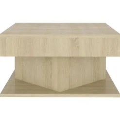 New vidaXL Soffbord sonoma-ek 57x57x30 cm konstruerat trä Sonoma ek