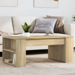 vidaXL Soffbord sonoma-ek 102x55x42 cm konstruerat trä