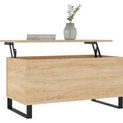 Hot vidaXL Soffbord sonoma-ek 90x44,5x45 cm konstruerat trä Sonoma ek
