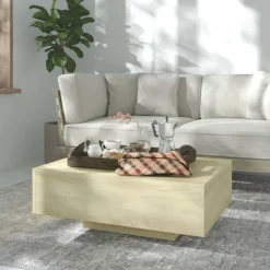Outlet vidaXL Soffbord sonoma-ek 85x55x31 cm konstruerat trä Sonoma ek