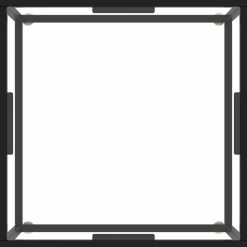 vidaXL Soffbord svart med härdat glas 60x60x35 cm