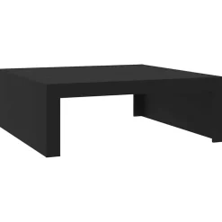 vidaXL Soffbord svart 100x100x35 cm konstruerat trä