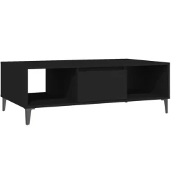 vidaXL Soffbord svart 103,5x60x35 cm konstruerat trä