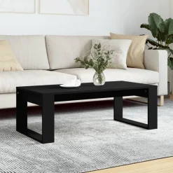 vidaXL Soffbord 102x50x35 cm konstruerat trä Svart