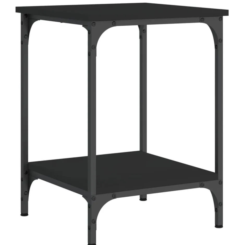 Discount vidaXL Soffbord 40x40x55 cm konstruerat trä Svart