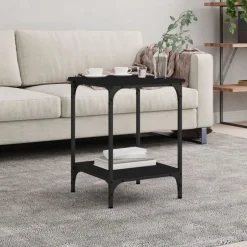 Discount vidaXL Soffbord 40x40x55 cm konstruerat trä Svart