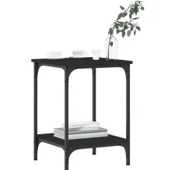 Discount vidaXL Soffbord 40x40x55 cm konstruerat trä Svart