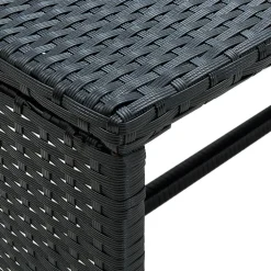 vidaXL Soffbord svart 70x40x38 cm konstrotting