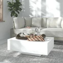 New vidaXL Soffbord 85x55x31 cm konstruerat trä Vit