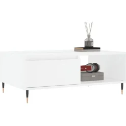 vidaXL Soffbord vit 90x60x35 cm konstruerat trä