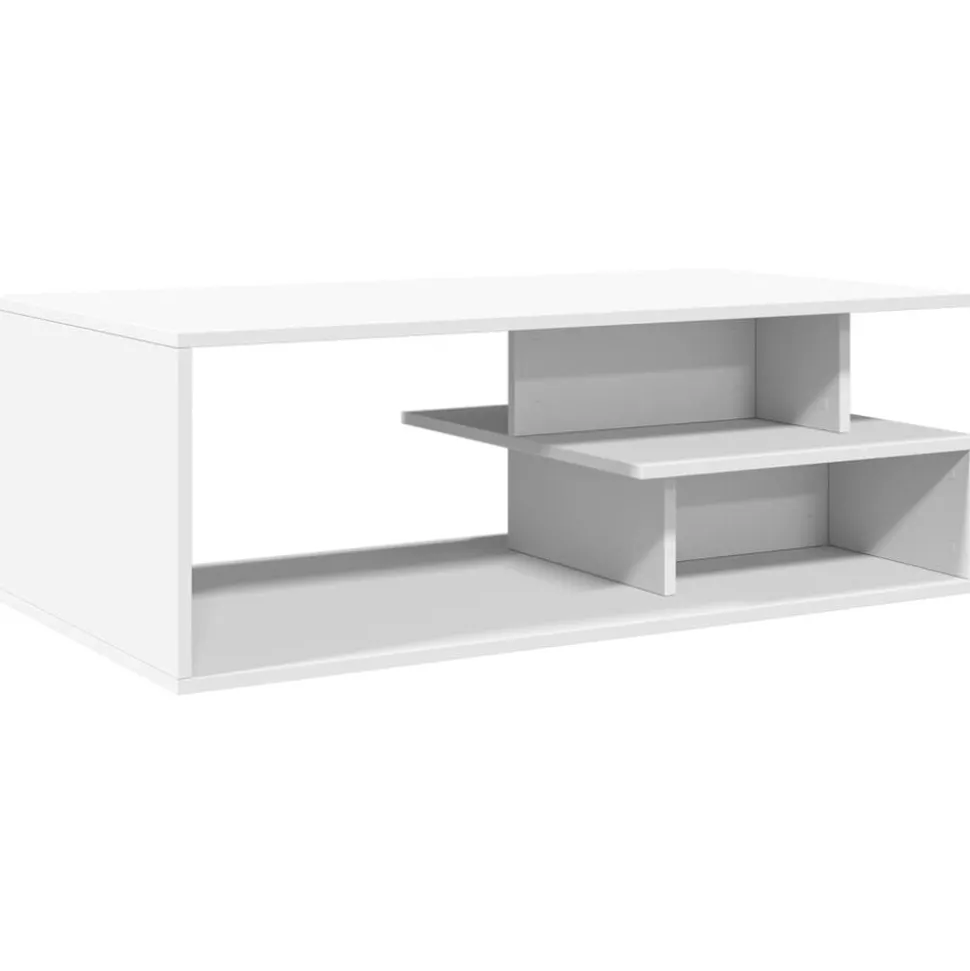 vidaXL Soffbord vit 102x55x35 cm konstruerat trä