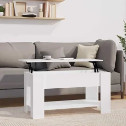 New vidaXL Soffbord 101x49x52 cm konstruerat trä Vit