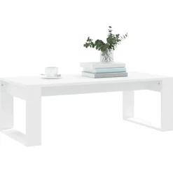 vidaXL Soffbord vit 102x50x35 cm konstruerat trä