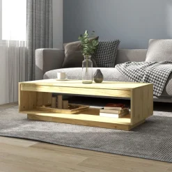 vidaXL Soffbord 110x50x33,5 cm massiv furu