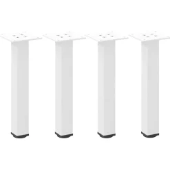vidaXL Soffbordsben 4 st vita 30-32 cm stål