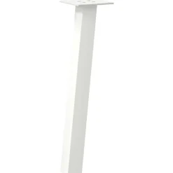 vidaXL Soffbordsben 4 st vita 30 cm stål