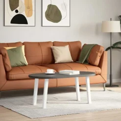 vidaXL Soffbordsben 4 st vita 30 cm stål