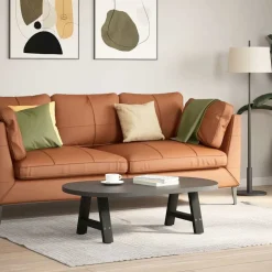 vidaXL Soffbordsben A-formade 2 st svarta 30x(30-31) cm stål