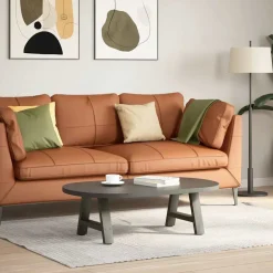 New vidaXL Soffbordsben A-formade 2 st 30x(30-31) cm stål Antracit