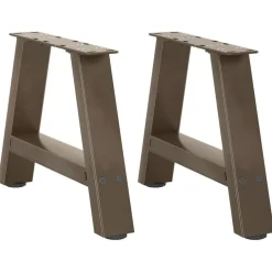 Sale vidaXL Soffbordsben A-formade 2 st 30x(30-31) cm stål Naturfärg