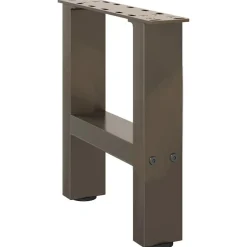 vidaXL Soffbordsben naturstål 2 st 30x(30-31) cm stål
