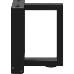 vidaXL Soffbordsben T-formade 2 st svarta 30x25x(30-31) cm stål