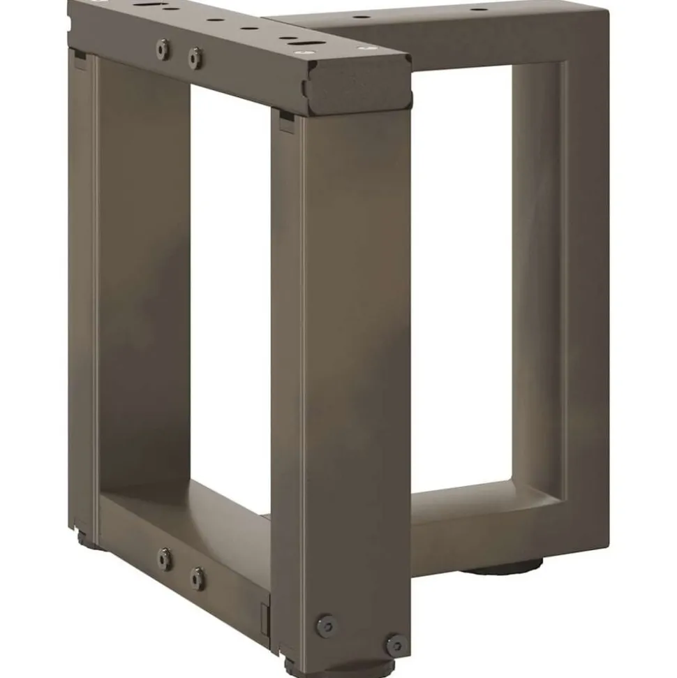 vidaXL Soffbordsben T-formade 2 st svarta 30x25x(30-31) cm stål