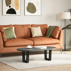 vidaXL Soffbordsben V-formade 2 st a 30x(30-31,3) cm stål Svart