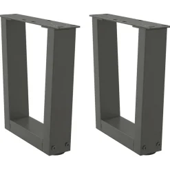 Hot vidaXL Soffbordsben V-formade 2 st 30x(30-31,3) cm stål Antracit