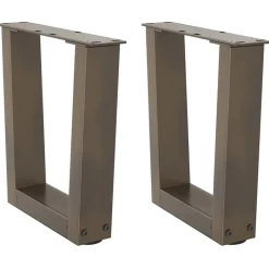 Sale vidaXL Soffbordsben V-formade 2 st naturstål 30x(30-31,3) cm stål Naturfärg