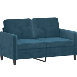 Clearance vidaXL Soffgrupp 3 delar sammet Blå