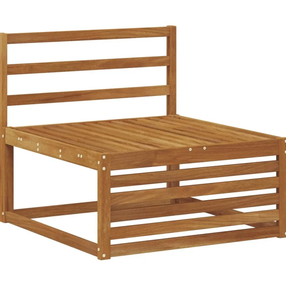 Discount vidaXL Soffgrupper 6 pcs Massivt Akaciaträ Naturfärg