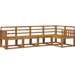 vidaXL Soffset 5 pcs Naturfärg