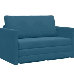 vidaXL Soffsäng Blå 124 x 71 x 78 cm Sammet
