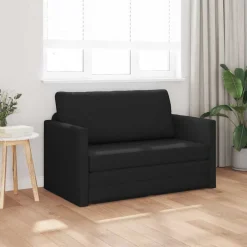 vidaXL Soffsäng 110cm Svart tyg