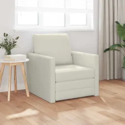 Discount vidaXL Soffsäng 74 x 77 x 81 cm Sammet Kräm