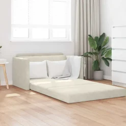 vidaXL Soffsäng Kräm 124 x 71 x 78 cm Sammet