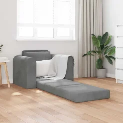 vidaXL Soffsäng Mörkgrå 98 x 71 x 83 cm Sammet