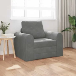 vidaXL Soffsäng Mörkgrå 98 x 71 x 83 cm Sammet