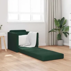 Hot vidaXL Soffsäng 74 x 77 x 81 cm Sammet Mörkgrön