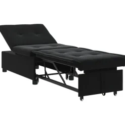 Discount vidaXL Soffsäng 194 x 67 x 82 cm Sammet Svart