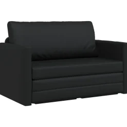 vidaXL Soffsäng Svart 124 x 71 x 78 cm Konstläder