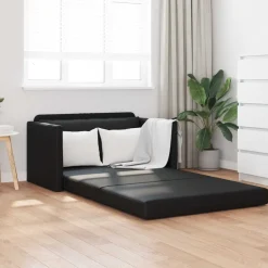 vidaXL Soffsäng Svart 124 x 71 x 78 cm Konstläder