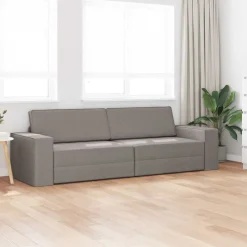 New vidaXL Soffsäng 245 x 78 x 77 cm tyg Taupe