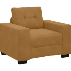 vidaXL Soffstol brun 100x78x80 cm sammet