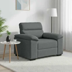 vidaXL Soffstol mörkgrå 100x81x84 cm tyg