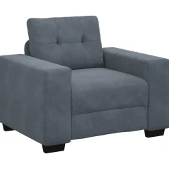 vidaXL Soffstol mörkgrå 100x78x80 cm sammet